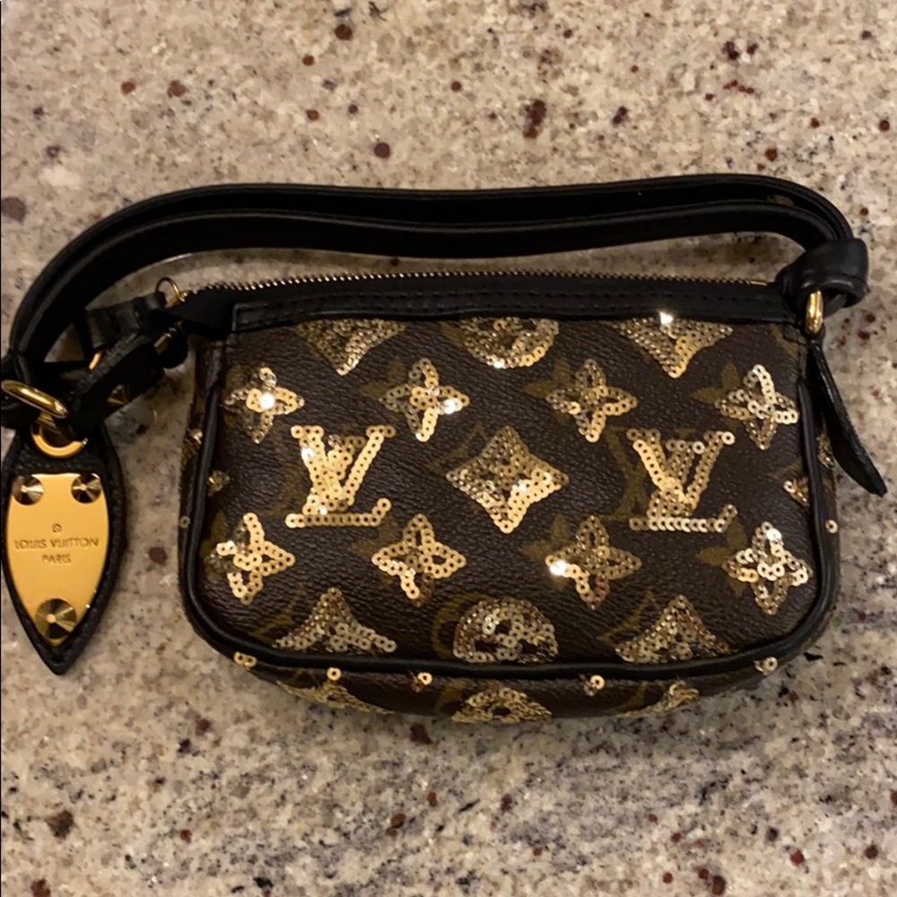Mini Louis Vuitton Sequin Pochette Eclipse